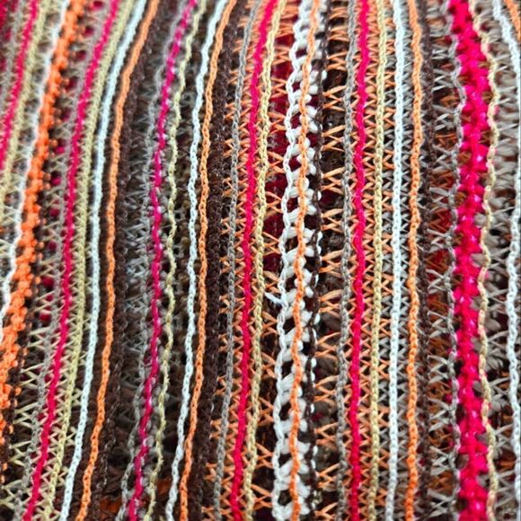 EC MAURICES STRIPED MULTICOLOR KNIT KIMONO SZ.XS - Picture 3 of 5